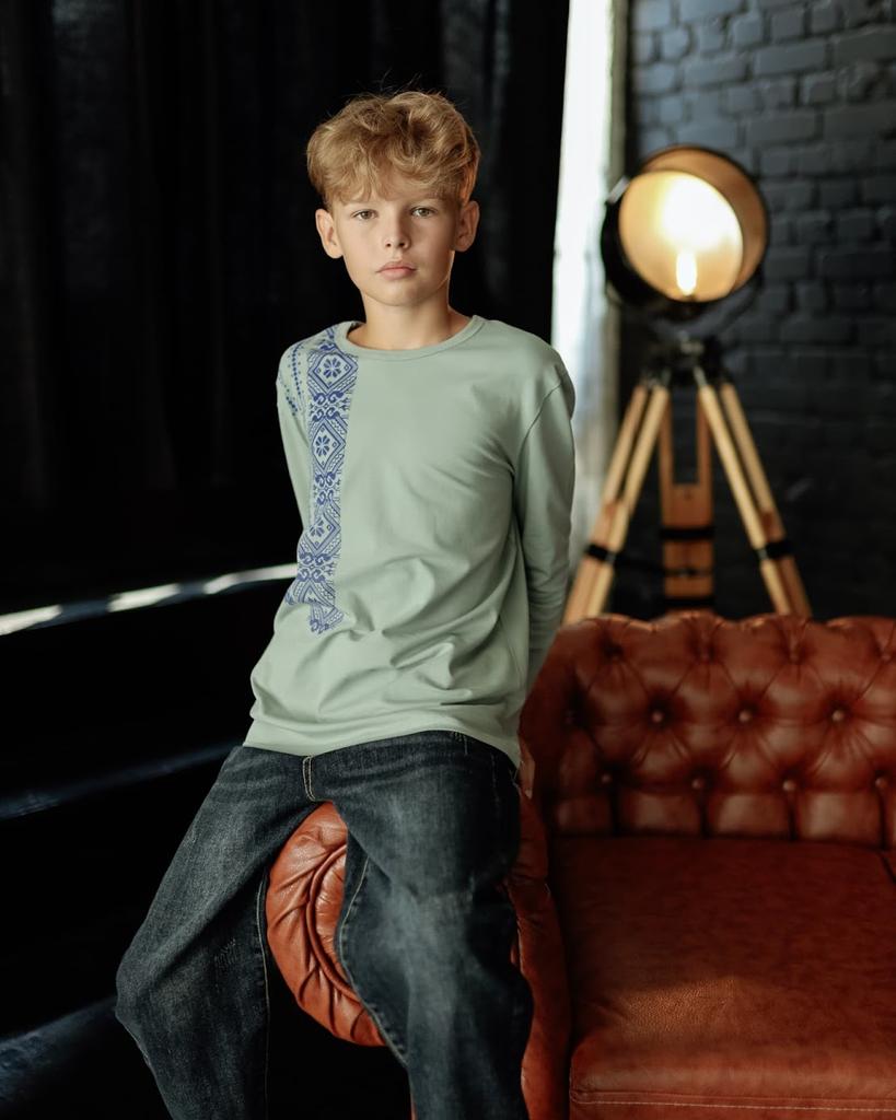 Boys’ Sweatshirt – Patriotic Embroidery-Style Print & Stretch Cotton Comfort, Any Season, 6363-1 HC