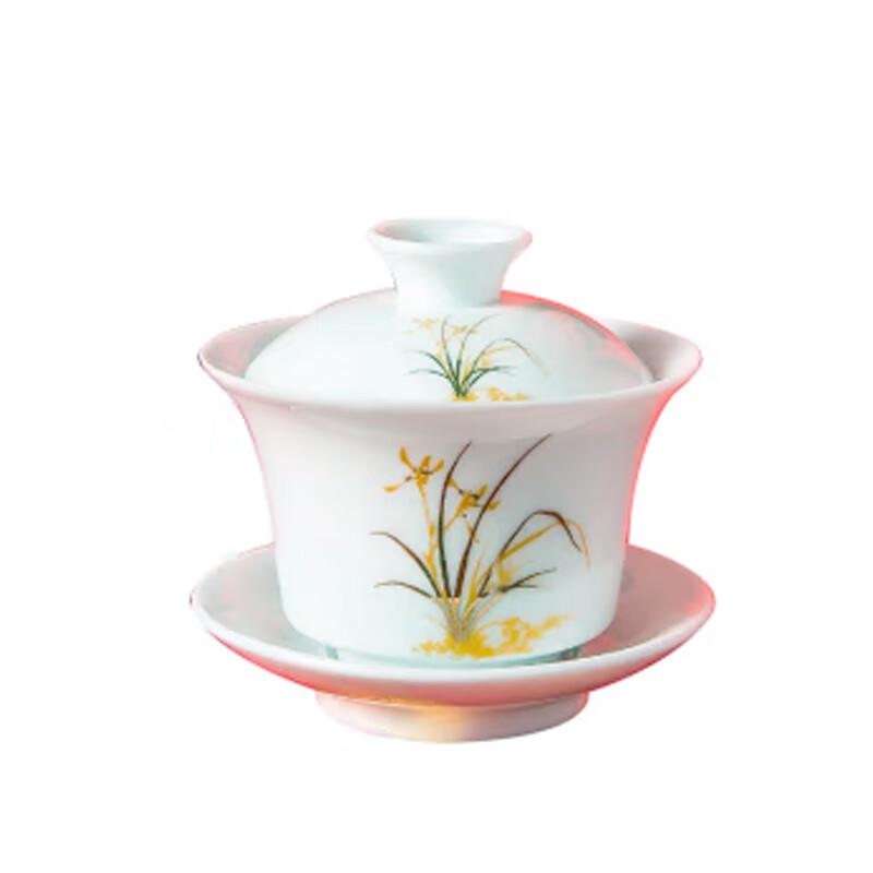 Tao Ding Xuan Orchid Bamboo Ceramic Tea Set