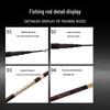 60cm Ultra-Hard, Ultra-Light Carbon Stream Rod – 2/8 Action, Ideal for Various Waters