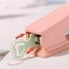 1PC Mini Swing Stand Stapler with Removable Note Clip Portable Desktop Stress Relief Stapling Machine for Office Binding