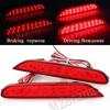 2PCS LED Rear Bumper Reflector Light For Nissan Leaf Pathfinder Rogue X-Trail X Trail JX35 QX56 Qashqai 2014- Tail Brake Lamp