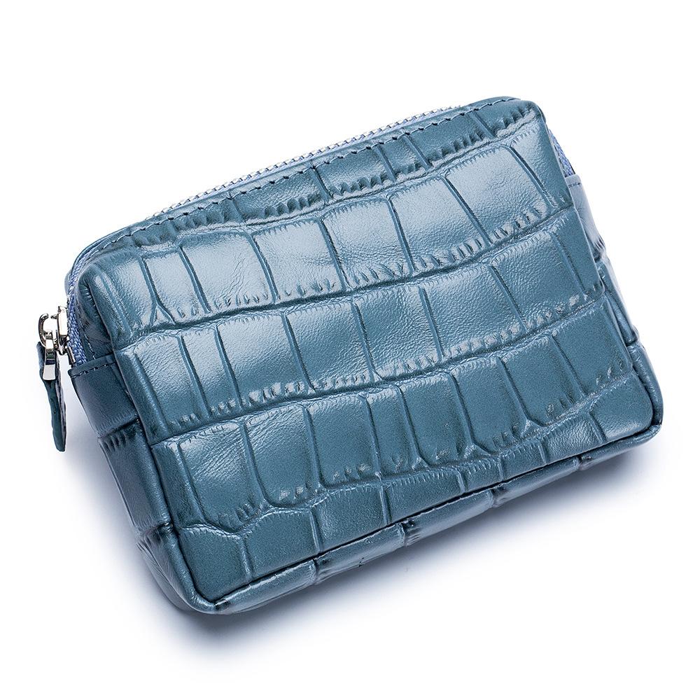 

Модный кошелек для мелочи из коровьей кожи с тиснением под крокодила, женский маленький и изысканный, женский мини-многофункциональный кошелек для монет, маленький кошелек