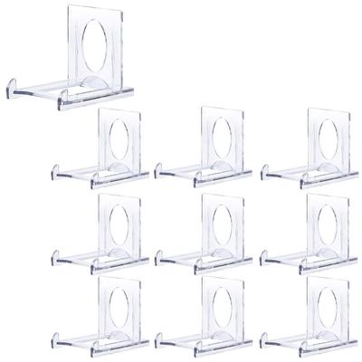 TOMMYFIELD Suporte para cartas Suporte para cartas de acrílico para cartas de troca Pokeka Suporte para cartas 10 peças