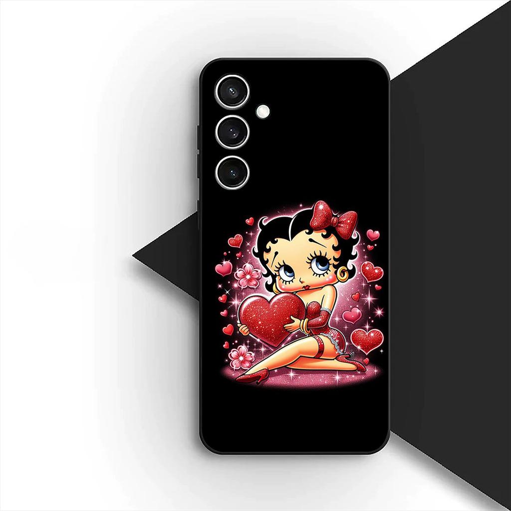 Casing for Apple iPhone 16 14 15 Plus 11 Pro Max 16E ProMax + 16Plus 15+ 14+ Phone Cover Soft Case Anime B-Bettys Lovely B-Boops