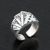 Meier Poker Ring - Unisex Open Design, Flush, "god of Gambling" Card Ring