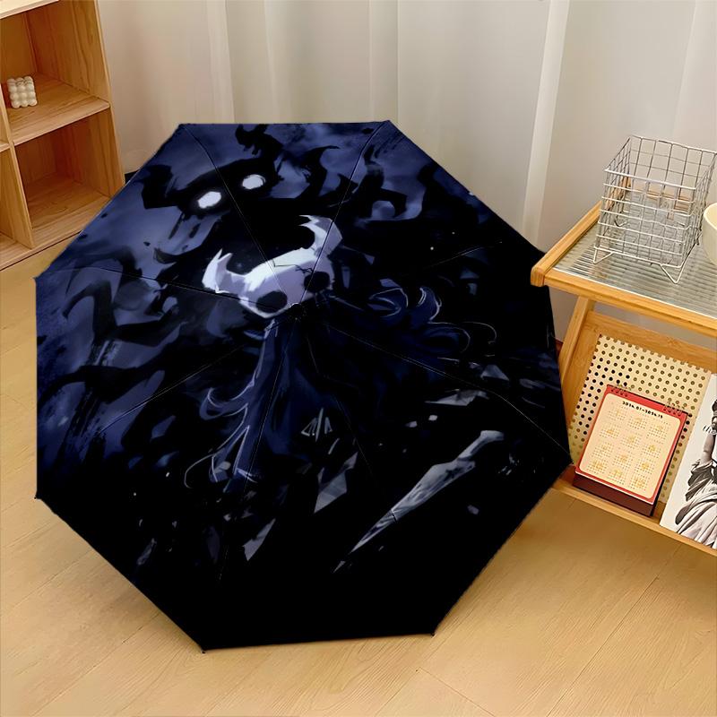 Hollow Knight Windproof Auto 8 Rib Folding Umbrella Portable Outdoor Parasol