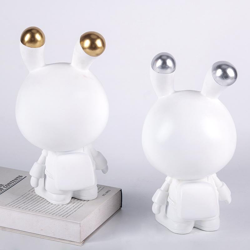 Ornament de verandă cu iepure de desene animate creativ Cutie de depozitare a cheilor Cameră de model modernă Camera copiilor Decorare intrare în sufragerie