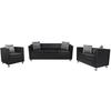 VidaXL 2-seater Sofa Set, 3-seater Sofa and Armchair Black