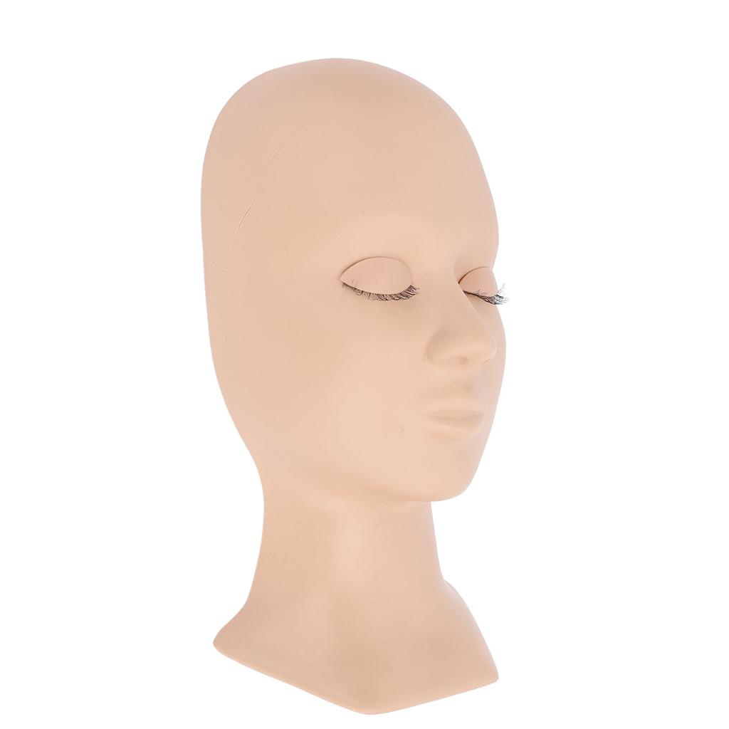 Detachable Single Fold Eyelid Lash Mannequin Head Silicone Eyelash Training Model for Makeup Practic