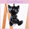 Niedlicher Pokémon Mewtu Dunkelschwarz PU-Anhänger, Puppenspielzeug, Schlüsselanhänger, Geschenk für Kinder, Jungen, 12,5 cm / 5 Zoll