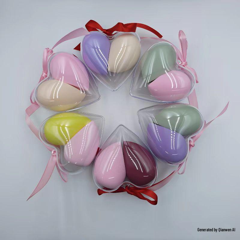 Безлатексная губка для макияжа в форме капли воды - Не впитывающая, многогранный инструмент-пуховка