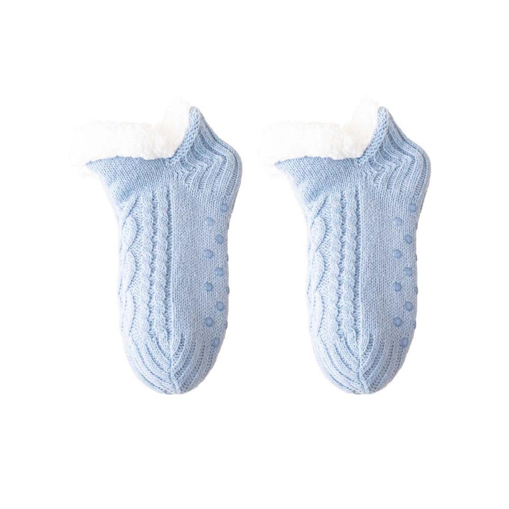 Grid Winter Floor Socks Silica Gel Sleeping Socks Cute Thicken Velvet Socks  Women