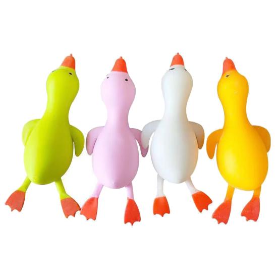 Mini Duck Squeeze Toy Lying Duck Anxiety Relief Sensory Toy Slow Rising Animal Stress Ball School Office Desk Fidget