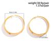 Exaggerated Big Hollow Out Round Hoop Earrings for Women Fashion Circle Shape Ear Rings Ladies Jewelry Gifts Festival