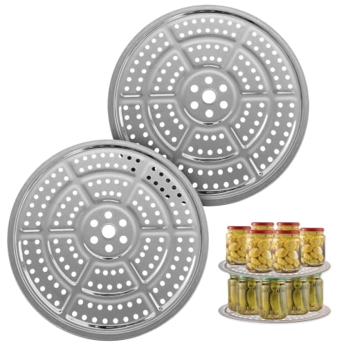 

2-Pack 28cm Pressure Cooker Canner Rack/Canning Rack for Pressure Canner - Stainless Steel - Compatible with Presto, All-American and More - By Impres