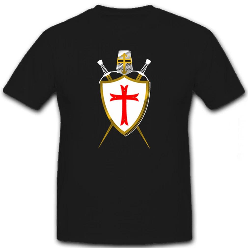 Crusader Shield Swords Helmet T Shirt #6127