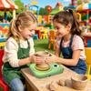 Kids Pottery Clay Craft Toys Kids Pottery Wheel Kit For Boys Girls Home Classroom School Party Birthday Art Class
