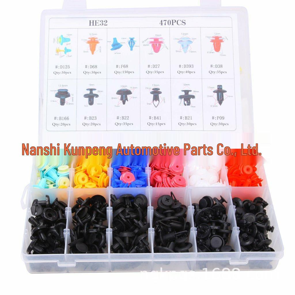 470 Stück Toyota Lexus Nylon Nietclip Set - 12 Typen