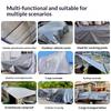 Double Silver Sun Shade Cloth Waterproof UV Protection Tarpaulin High Density Heat Resistant Sunscreen Tarp with Grommets