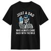 Oversized Tshirt Just A Dad Who Always Came Back With The Milk Funny Fathers Pure Cotton T Shirts Fashion Tshirt