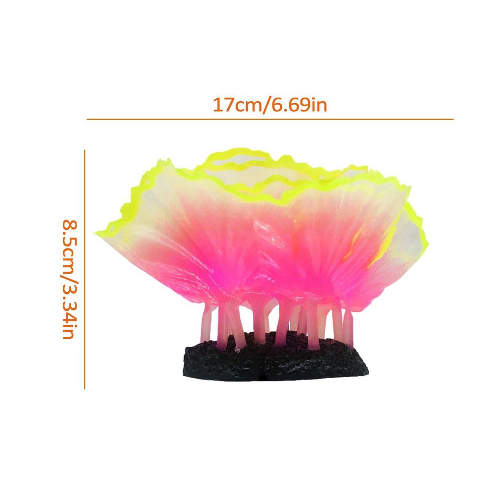 Fish Tank Decorations Plants Aquarium Decorations Plants Fish Tank Accessories Décor Thematic Ornaments For Fish Tank розовый