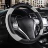Coprivolante in Pelle per Auto, Coprivolante Antiscivolo Traspirante in Microfibra e Pelle, Universale per la Maggior Parte delle Auto