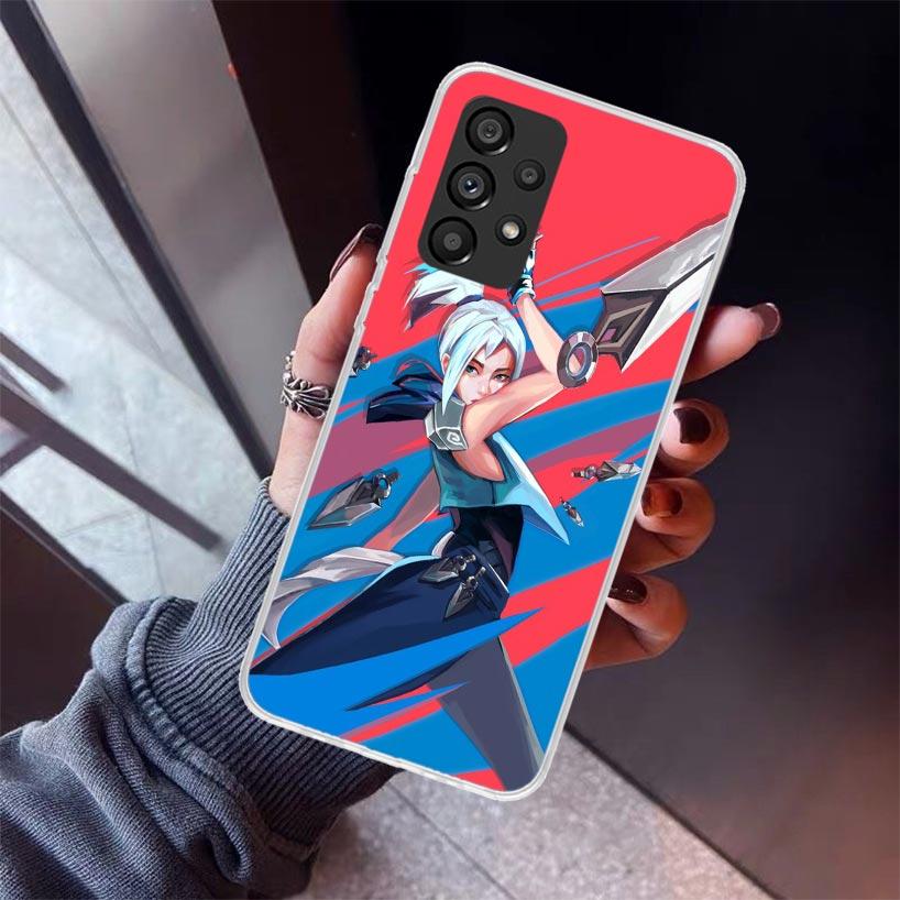 Valorant Jett Phone Case For Samsung Galaxy A17 A57 A37 A16 A26 A36 A56 A15 A25 A35 A55 A14 A13 A54 A53 A34 A24 A33 A23 Galaxy A