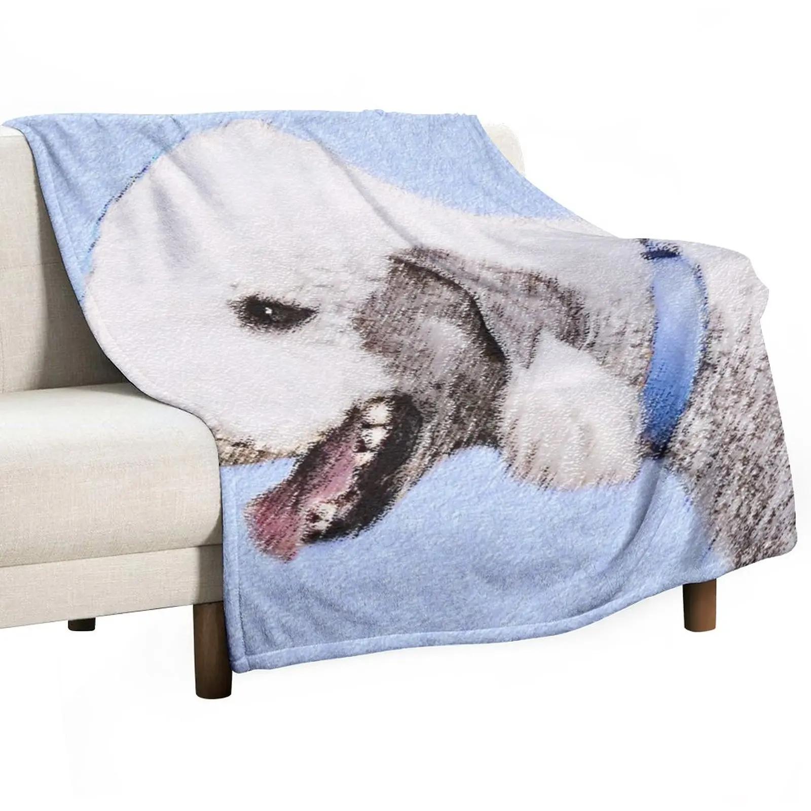 Bedlington Terrier Throw Blanket Multi-Purpose Decorative Bed Blankets Retro Blankets Dorm Room Essentials 30x40in
