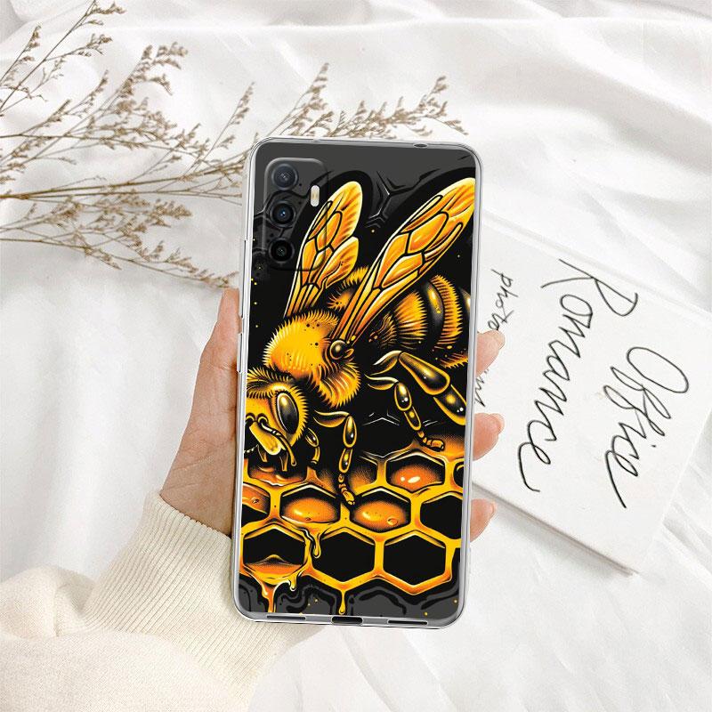 IK7 Art Bees Cartoon Phone Case for Motorola Moto G10 G20 G30 G31 G32 G34 G35 G41 G42 G50 G51 G52 G55 G60 G60S G62 G71 G72 G75