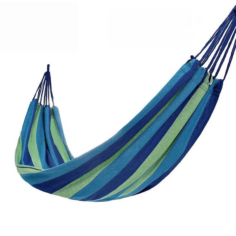 

CAMEL Outdoor Hammock, Camping Picnic Net Bed, Dormitory Swing, Bedroom Home Use Anti-Rollover Chair, Green Blue синій