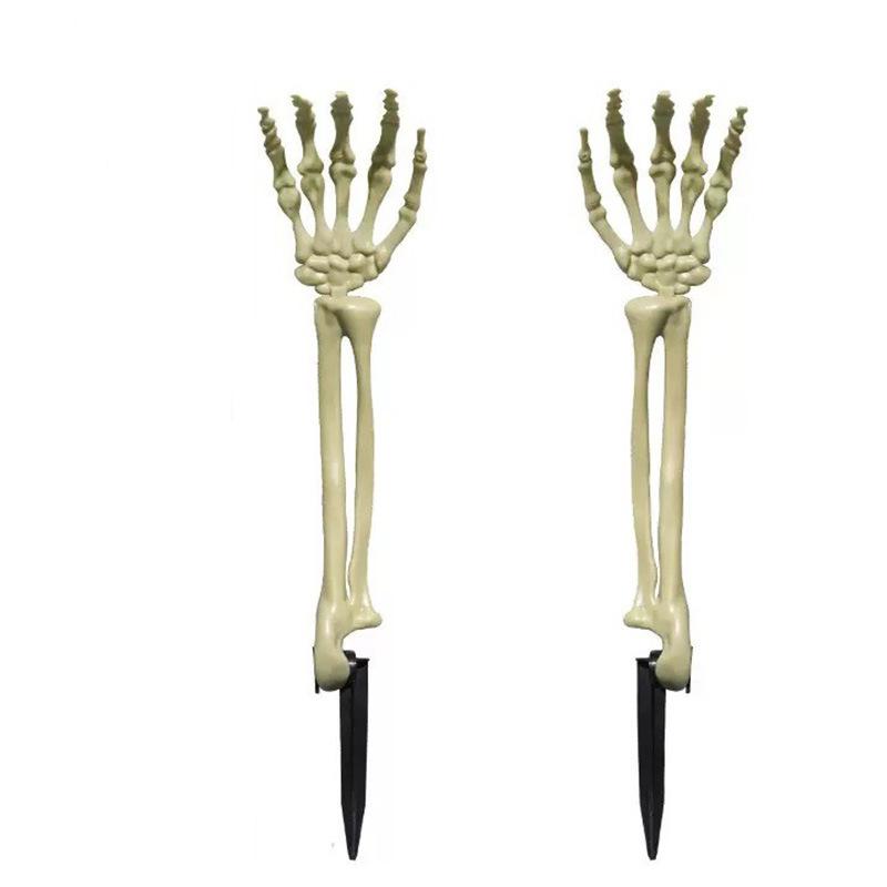 Halloween Ornaments Simulation Hand Skeleton Halloween Yard Ghost Hand Bone Ghost Festival Dress Up Props