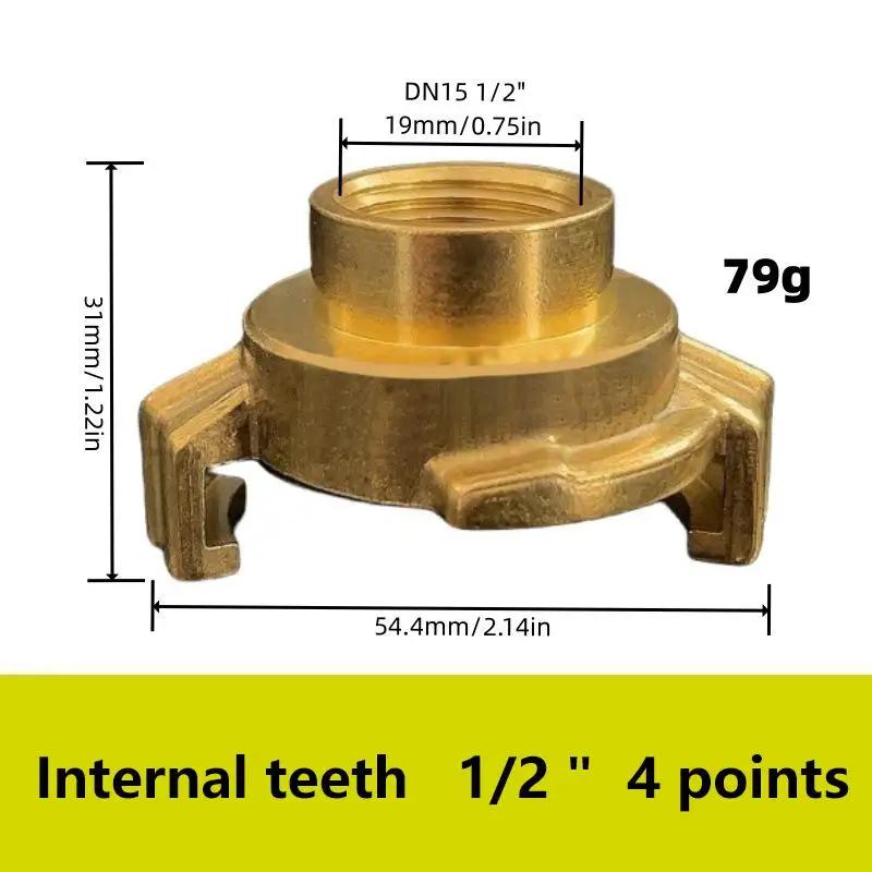 1PCS Gold Quick Connect Water Fitting Claw Couplings Tap Connectors Copper DN15 DN20 DN25 Garden Water Connectors