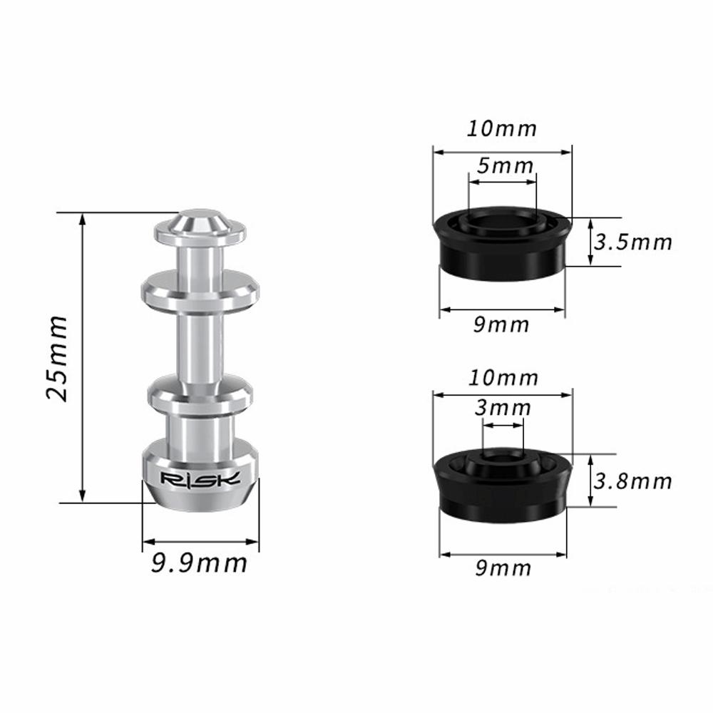 Kit Pistoncino Leva Freno Bicicletta ad Alte Prestazioni 2 Set per Shimano XT M785/M8000/SLX M7000
