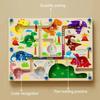 Bead Magnetic Color Number Maze Toy Wooden Magnetic Sorting Travel Board  Christmas Birthday Gift