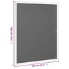 Window Insect Screen Anthracite Grey 80 x 100 cm