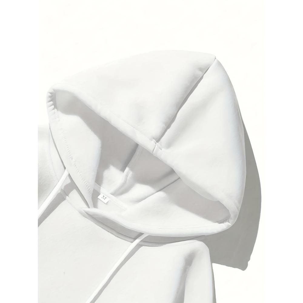 Set Felpa con Cappuccio e Tasca a Coulisse con Stampa di Lettere da Uomo e Pantaloni Sportivi da Esterno a Coulisse Essenziale per Mantenersi al Caldo in Primavera e Autunno
