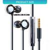 Sweatproof Sport In Ear Headphones Builts in Microphones for Clear Call 13mm Composite Diaphragm Enhances Music Playback