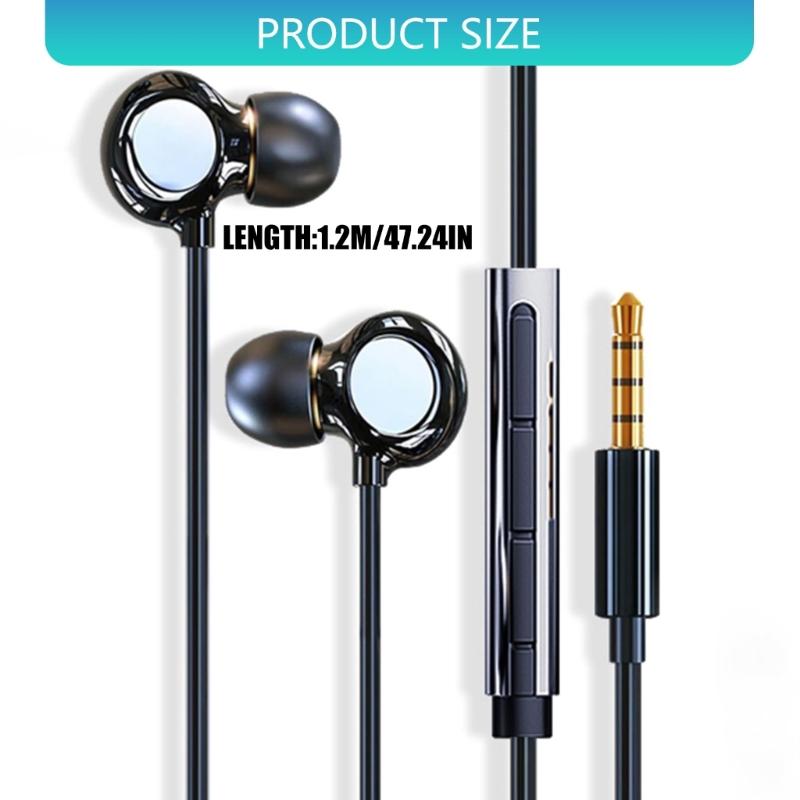 Sweatproof Sport In Ear Headphones Builts in Microphones for Clear Call 13mm Composite Diaphragm Enhances Music Playback