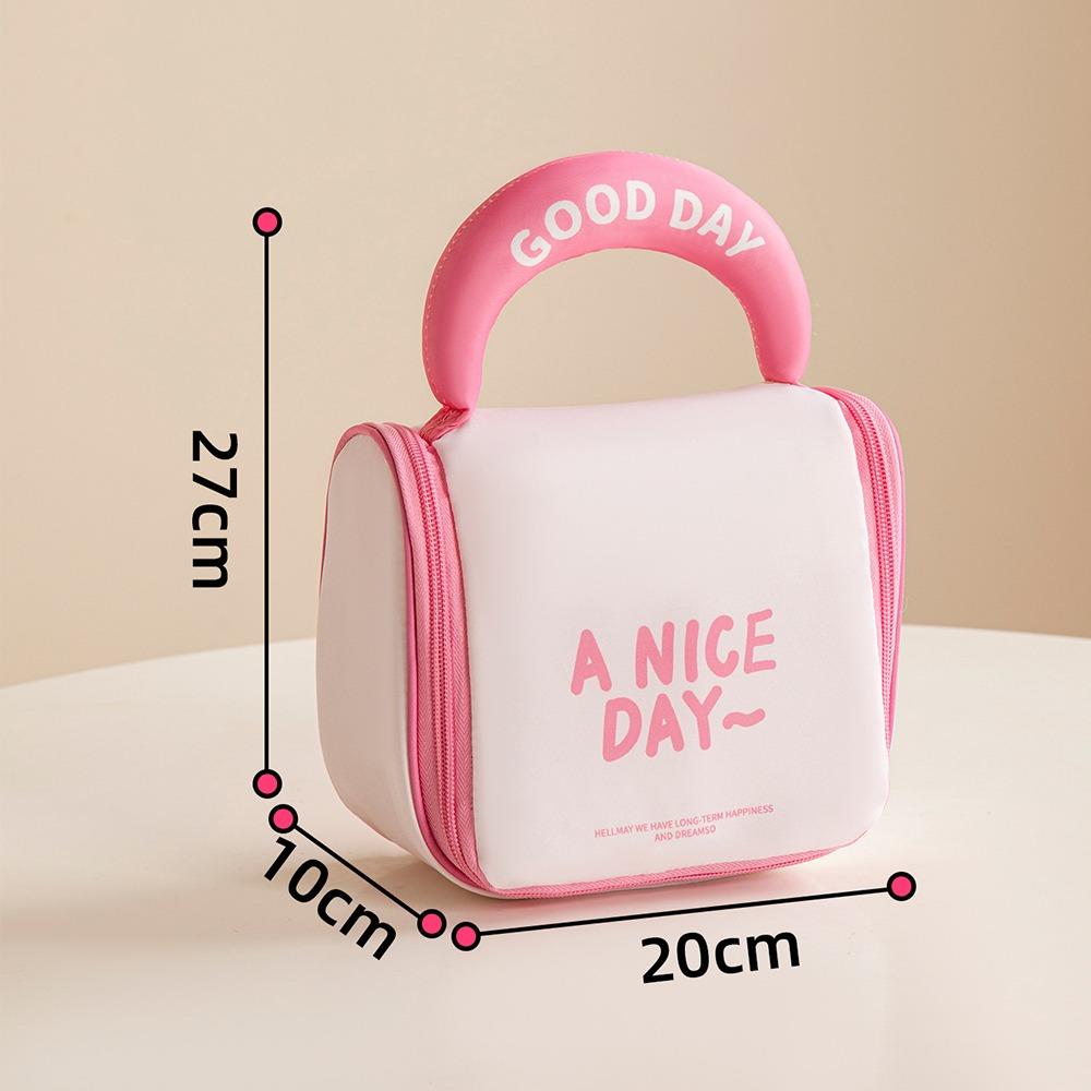 

Dopamine Makeup Storage Bag Waterproof Large capacity Cosmetic Pouch Hanging with Hook Travel Toiletry Bag for Women