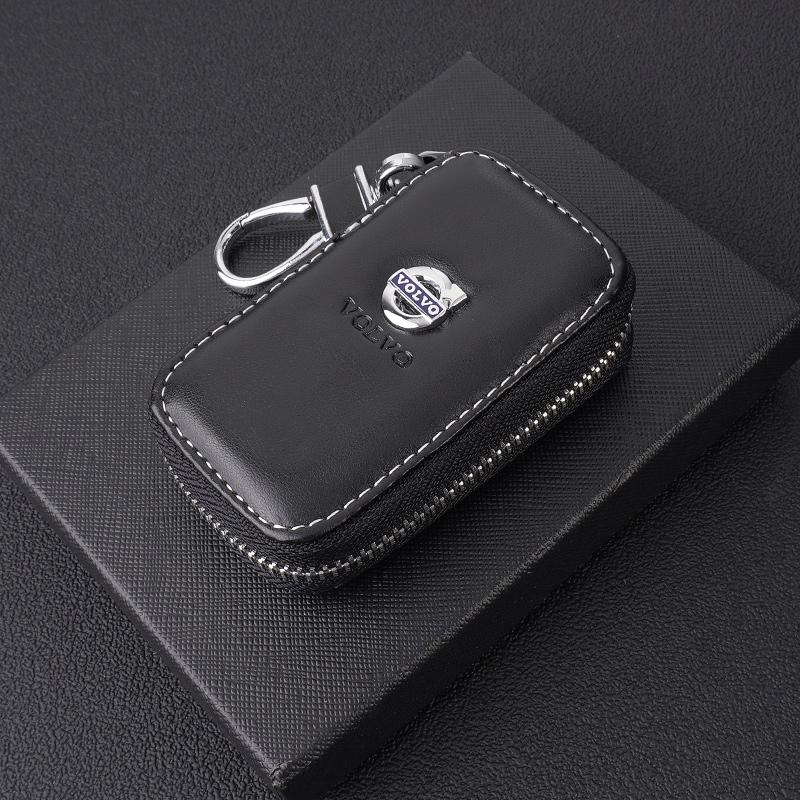 Leder Autoschlüssel Hülle Schutz Auto Schlüssel Tasche Schlüsselanhänger Abdeckung Für Volvo S60 S90 XC40 XC60 XC90 V60 V90 EX40 V40 V50 V70 C30 T5 T6 ars222