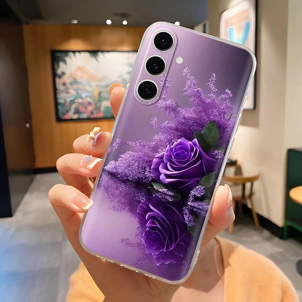 A14 Hülle Für Samsung Galaxy A14 Hülle Niedliche Blume Klare TPU Weiche Silikon Rückseite Für Samsung A14 5G GalaxyA14 A 14 Handyhüllen