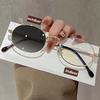 Trendy Women Pochromic Myopia Glasses Men Ladies Fashion Small Oval Frame Near Sight Eyewear Anti-UV Color Change Eyeglasses