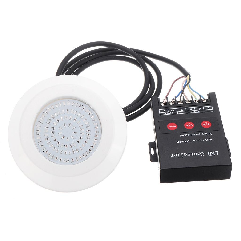 IP68 Waterproof 108 LED Swimming Pool Light RGB White Warm White RGB Submersible Lamp Outdoor Underwater Night Lamp