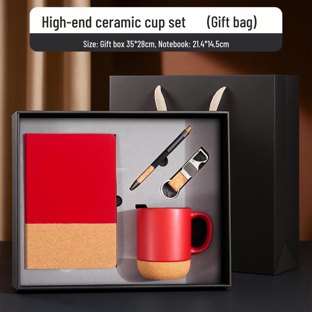 Creative PU Notebook Set: Stylish Chinese-Inspired Office Gift with Custom Logo Printing