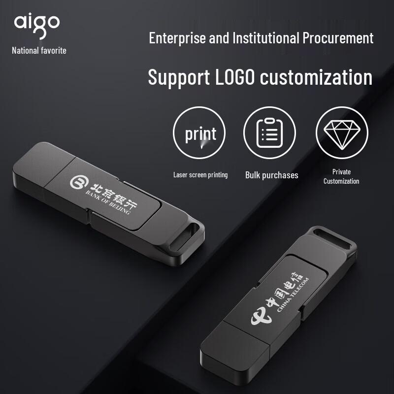 aigo G50 256GB Dual-Interface Type-C USB 3.2 SSD U-Disk