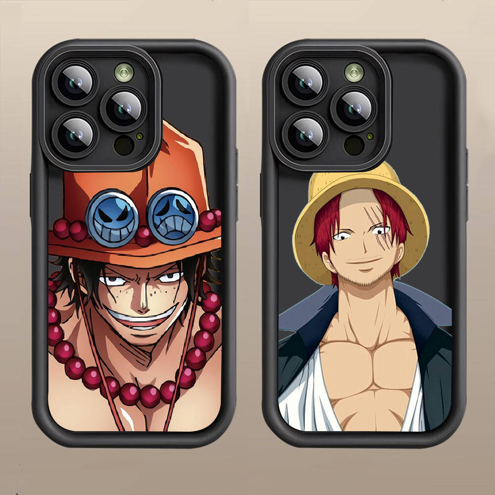 D-39 One Piece Ace  Case for iPhone 15 14 13 12 8 Plus Samsung S24 S23 Ultra A04S A05S Huawei P40 P50 P60 Nova 11 Pro Max OPPO A17K Reno 10