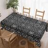 Geometric Pattern Rectangle Table Cloth for Table Decor Kitchen Dining Waterproof Reusable Tablecloth for Table Party Picnic