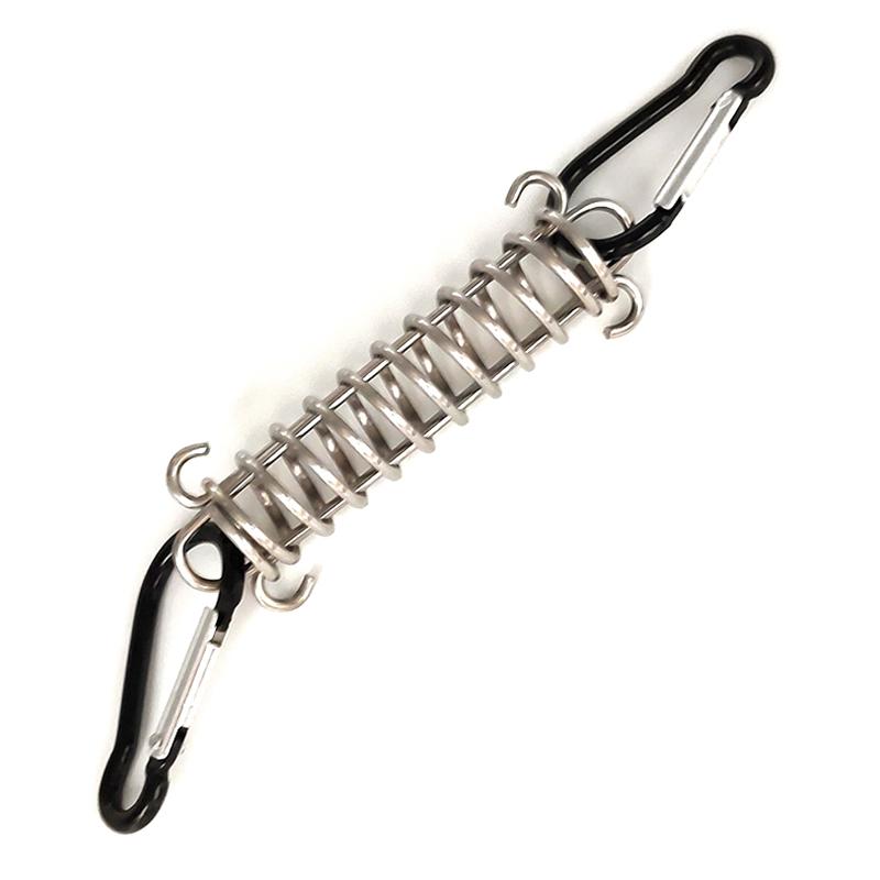 Portable Stainless Steel Tent Tension Spring Buckle Canopy Awning Rope Tensioner