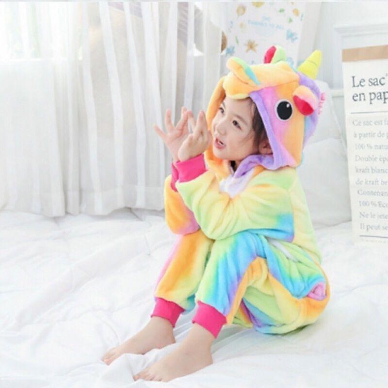 

Радужный спальный мешок для девочек, комбинезон, пижама с животными для детей, пижама с единорогами для детей, одежда для косплея в виде мультфильмов 6
