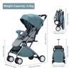Lightweight Baby Stroller, Compact Toddler Travel Stroller For Airplane, Infant Stroller W/ 5-Point Harness, Adjustable Backrest